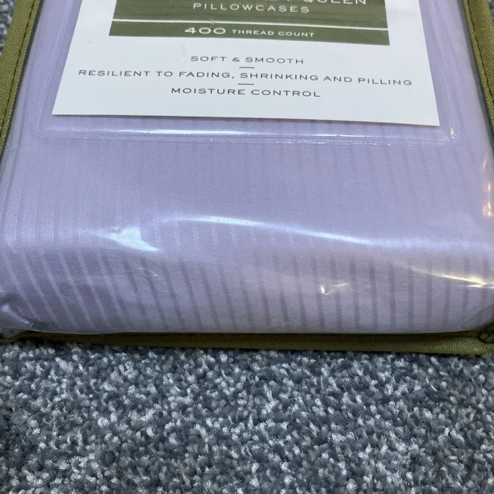 New Eucalyptus 100%‎ Tencel Lyocell 400-TC Queen Pillowcases Lavender Purple